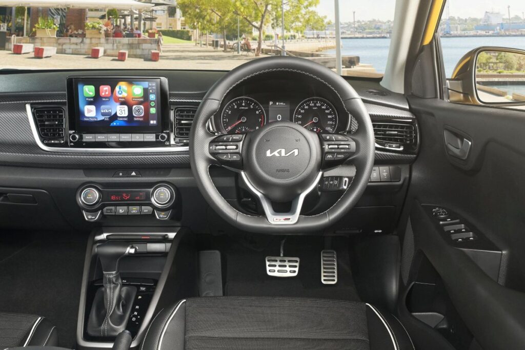 Cockpit of the Kia Rio