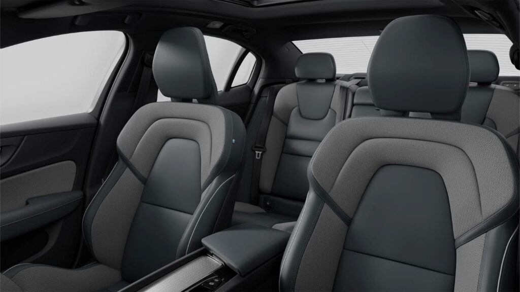 seating of the Volvo S60