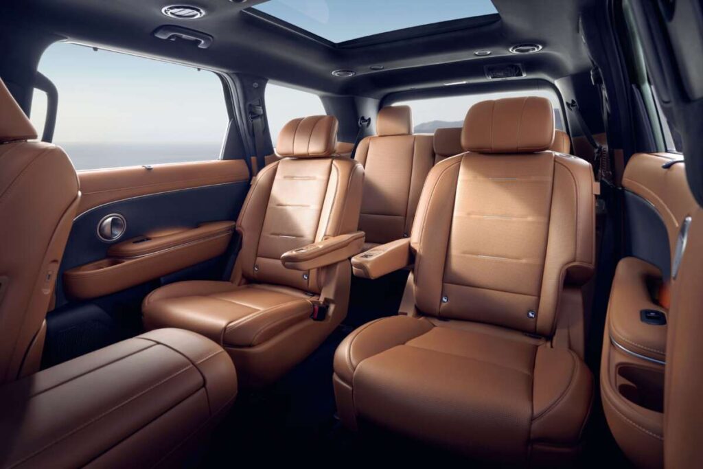 seating arrangement of the Hyundai Palisade in Kenya. 